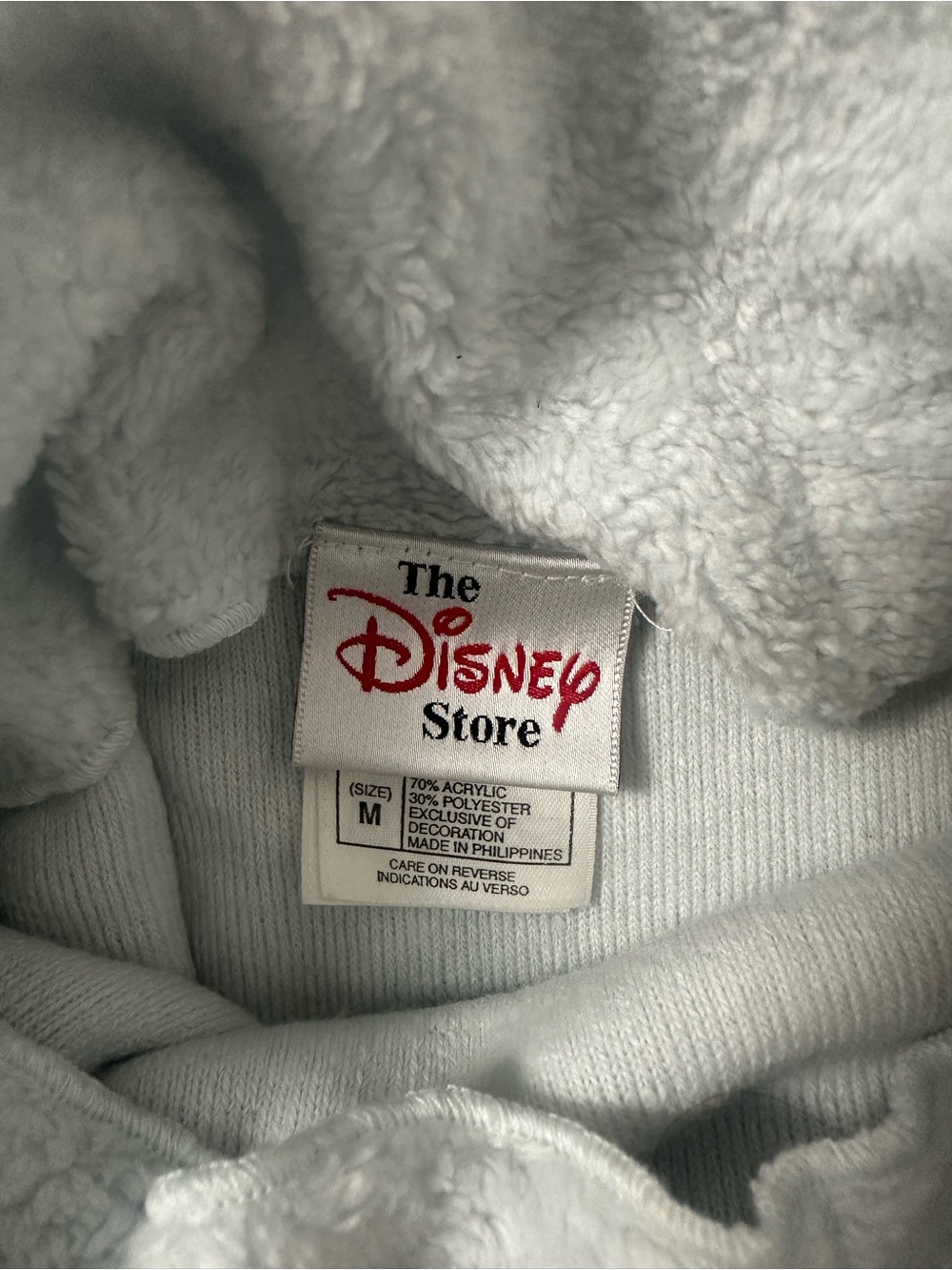 Vintage Disney Store Tinkerbell Mock Neck Plush Fleece Pullover - Picture 5 of 7